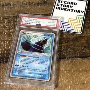 2007 POKEMON EX POWER KEEPERS WALREIN EX #99/108 ULTRA RARE HOLO FOIL PSA 8